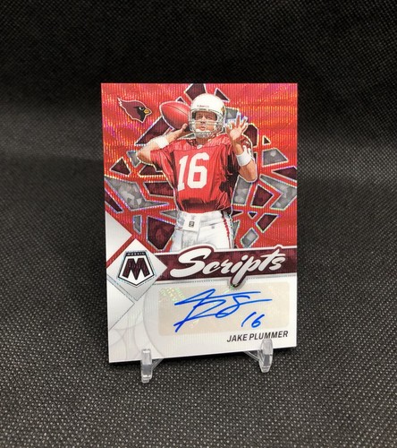 2022 Mosaic Jake Plummer "SCRIPTS" AUTO /10 RED WAVE PRIZM COLOR MATCH SSP #S-JP
