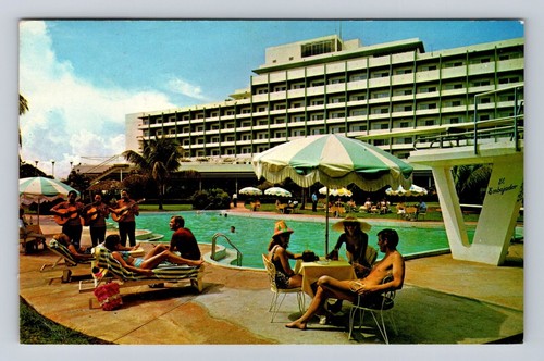 Santo Domingo-Dominican Republic, El Embajador Hotel, Vintage Souvenir Postcard - Picture 1 of 2