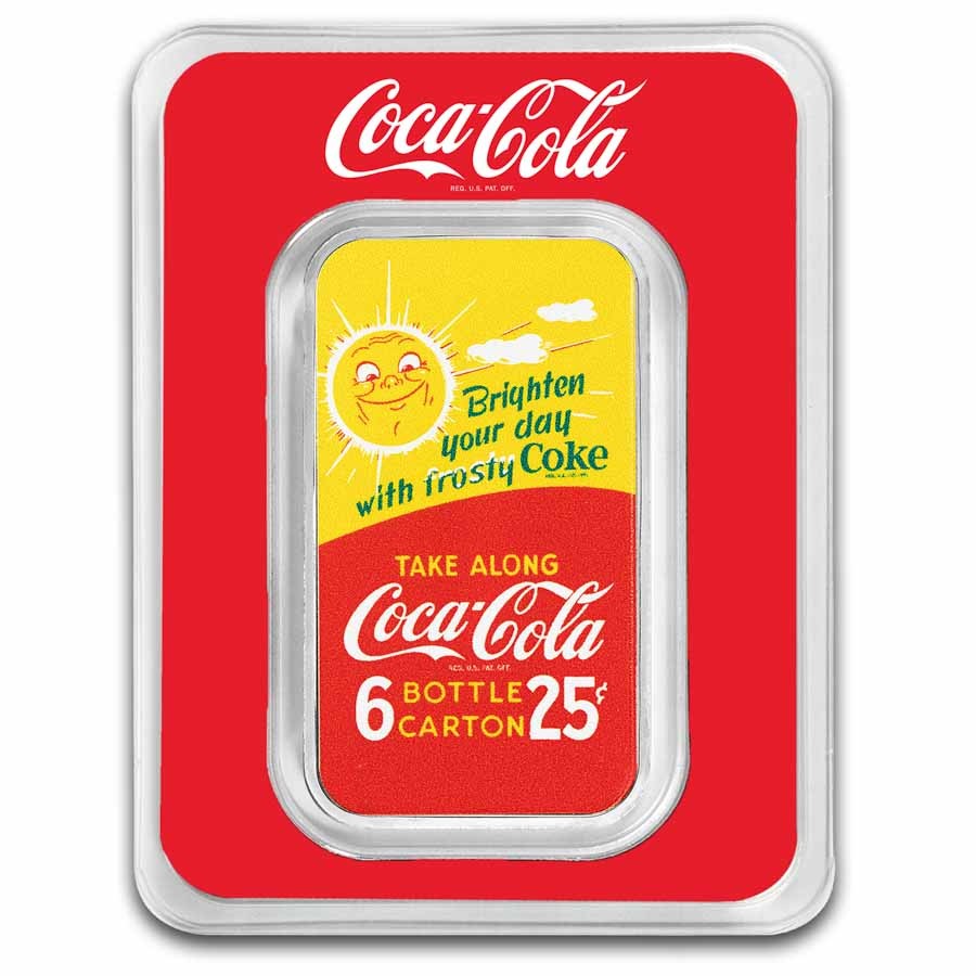 Coca-Cola® 1 oz Silver Summer Fun Colorized Bar (in TEP) | eBay