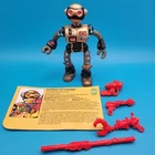 Vintage TMNT 1990 Fugitoid 100% COMPLETE Action Figure Ninja Turtles W Card
