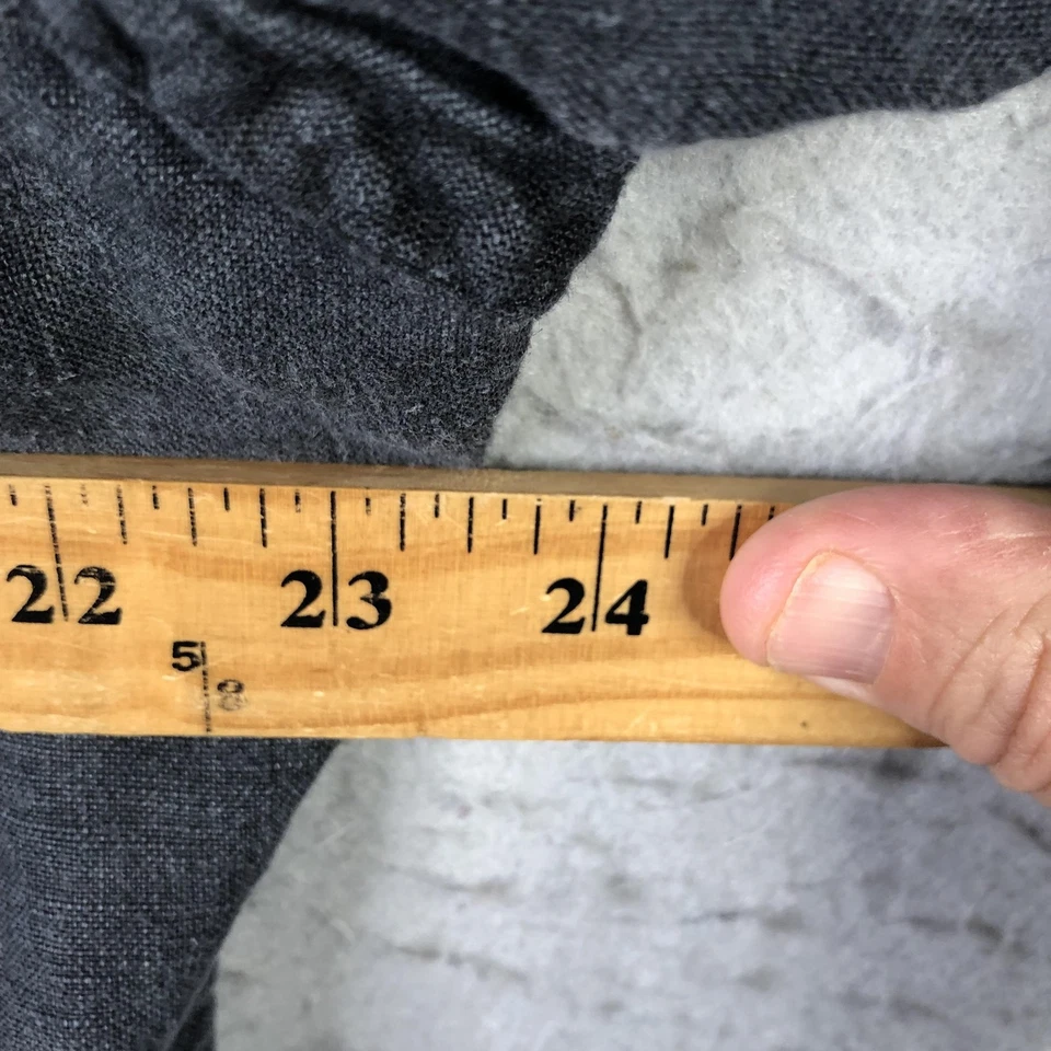 Chaqueta FLAX By Angelheart Mujer Pequeña Gris 100% Lino Volantes Lagenlook Playa Foto 3 de 4