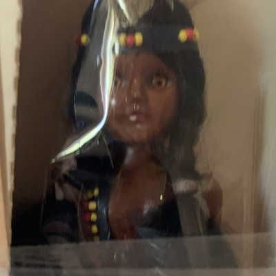 Sioux Native American US Handmade Heritage Doll Tribal Affiliation Pine Ridge SD