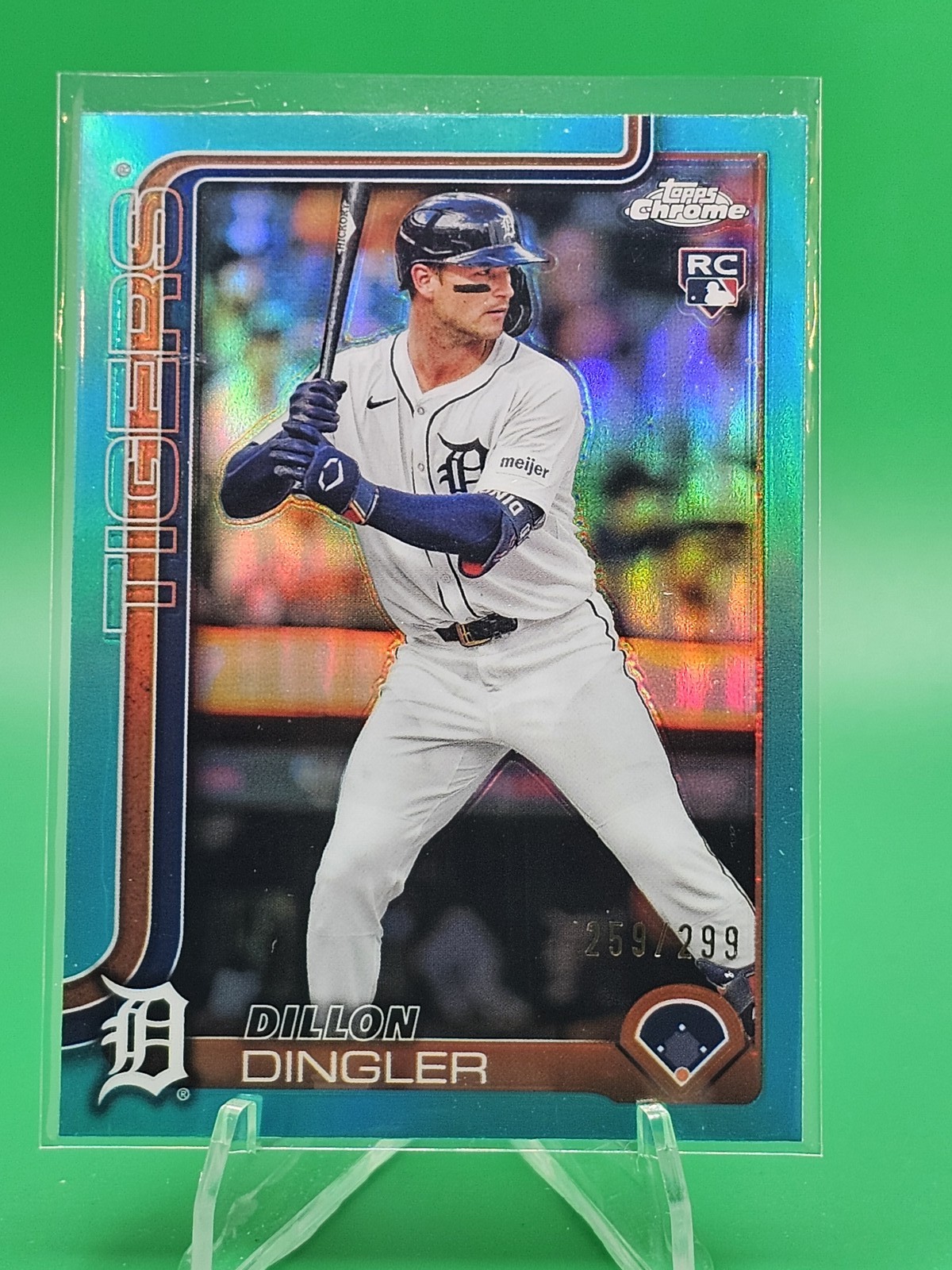 2025 Topps Chrome #274 Dillon Dingler Rookie RC /299 Teal Refractors