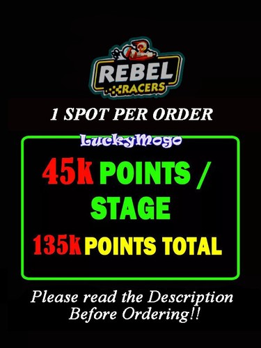 45K Points REBEL RACERS event NO Guaranteed 1st Place Monopoly- 11June 2025