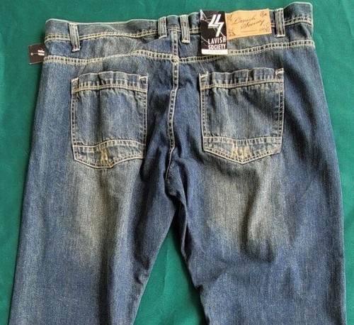 Levish Society Herren Jeans Größe Etikett 42x32 tatsächlich 42x31 gerades Bein abgenutzt. neu mit Etikett. - Bild 9 von 11
