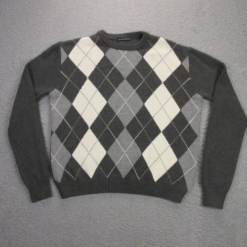 Brandy Melville Womens Sweater One Size argyle Preppy Academia School Girl