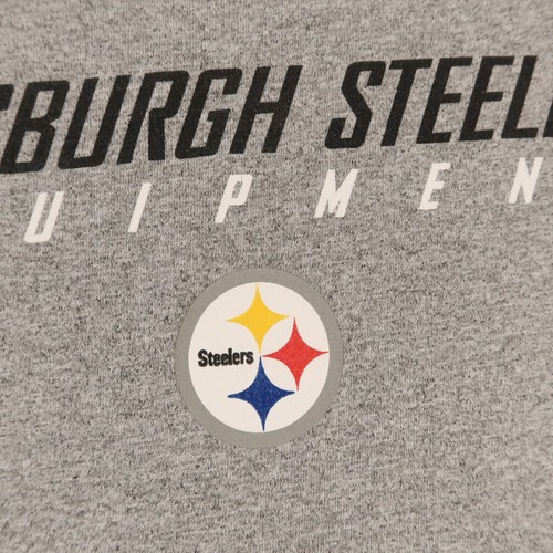Pittsburgh Steelers Shirt Boys XL 18/20 Gray Polyester NFL Football Equipment - Picture 3 of 9
