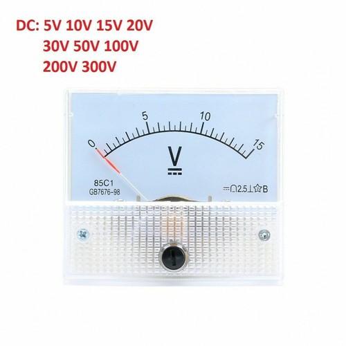 50uA-30A DC Amperemeter 5V-300V DC/AC Voltmeter 85C1/85L1 Analog Panel Meter 65*56 mm - Bild 26 von 36
