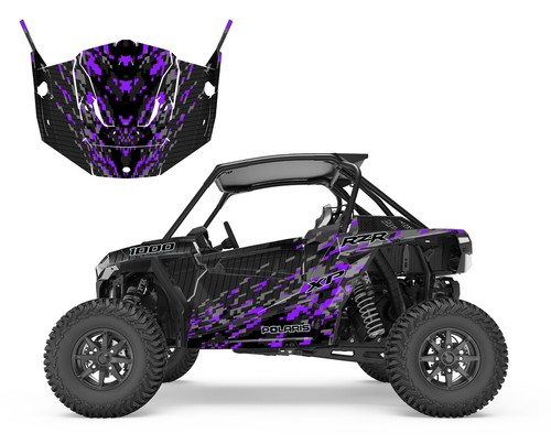 2013 2018 Polaris RZR 1000 XP TURBO graphic decal kit 24 mil Black Camo 1901 - Picture 14 of 16
