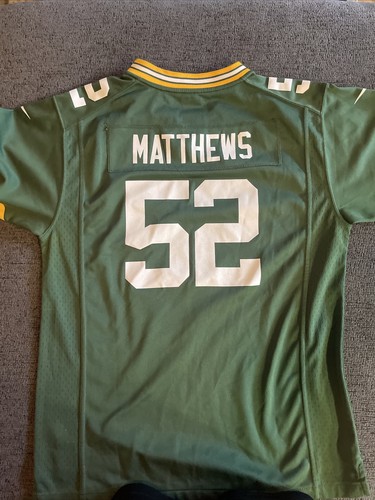 Green Bay Packers Nike Jersey Clay Matthews Sz XL Youth Nike On Field NFL - Picture 4 of 4