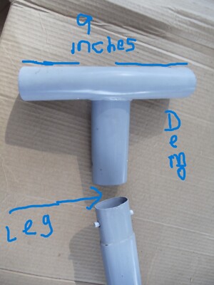 Gray Intex Frame Pool T - Tee Connection Metal