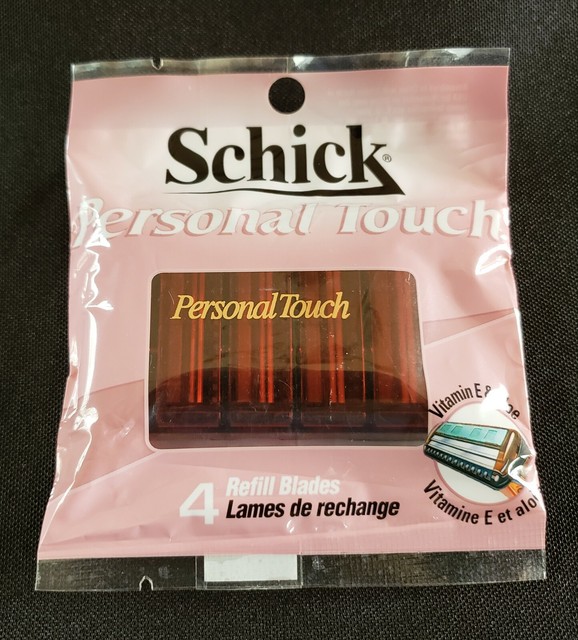 Schick Personal Touch Razor 4 Refill Blades Cartridges for sale online