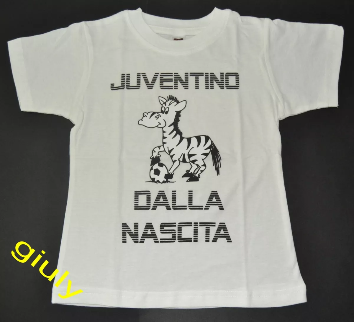 MAGLIA JUVENTUS bambino 9/11 ANNI JUVENTINO DALLA NASCITA t-shirt idea  regalo