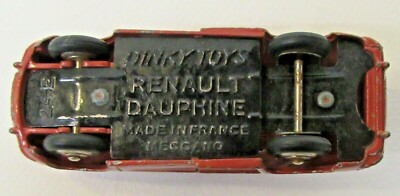 Dinky Toys France 24E Renault Dauphine Framboise, Roues Convexes, échelle 1/43