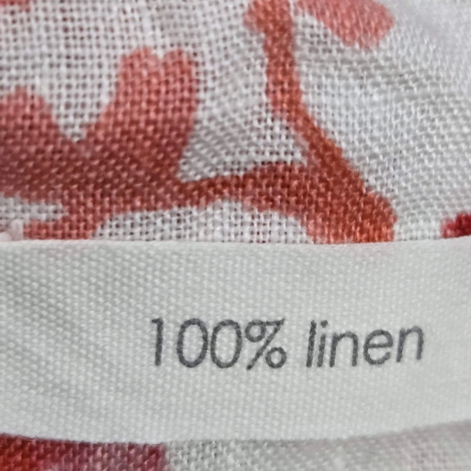 Camisa C&C California Mujer Abotonada S Blanca Lino Floral Informal Foto 3 de 4