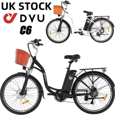 DYU C6 26 Inch Electric Bike 36V E-City Bike Shimano