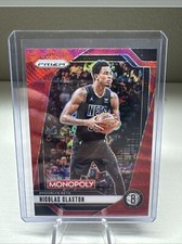2024-25 Panini Prizm Basketball Monopoly Nicolas Claxton #54 Red Wave Prizm Nets