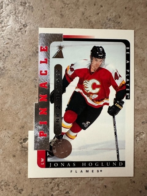 1996-97 Pinnacle Be A Player Link 2 History Jonas Hoglund #LTH-8A
