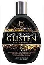 Black Chocolate Glisten Tanning Lotion with Black Chocolate Bronzers. 13.5 fl oz