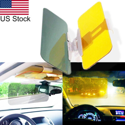 Universal 32cm Car Driver Glasses HD Sun Visor Day/Night Anti Glare Visor Safety