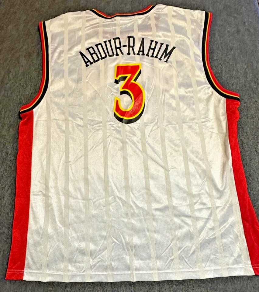 Reebok Shareef Abdur-Rahim Atlanta Hawks Jersey Size LG NBA Basketball White D13 - Image 2 of 4