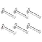 New Listing6 Pack 4 inch Brushed Sus 304 Stainless Steel Bath Towel Hooks Wall Mounted