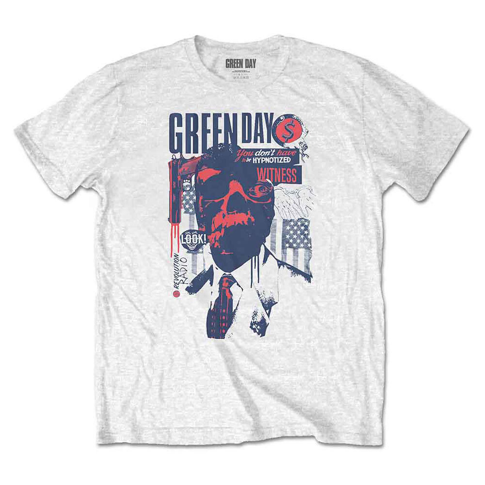 Green Day Patriot Witness Graphic T-Shirt for Fans and Music Lovers