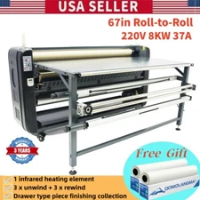 67in Roll-to-Roll Large Format Heat Transfer Machine (Oil-warming Machine)