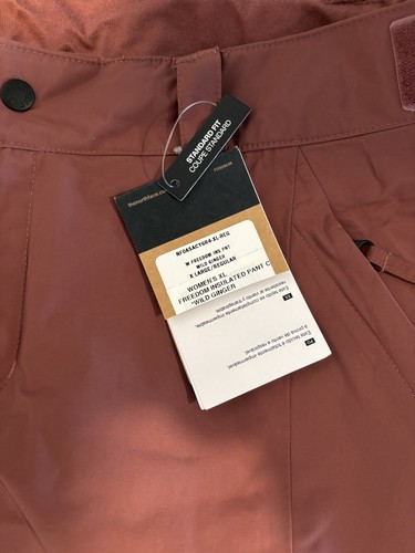 Northface Freedom Insulated Pants Women’s Size XL Wild Ginger New with Tags - Picture 2 of 5