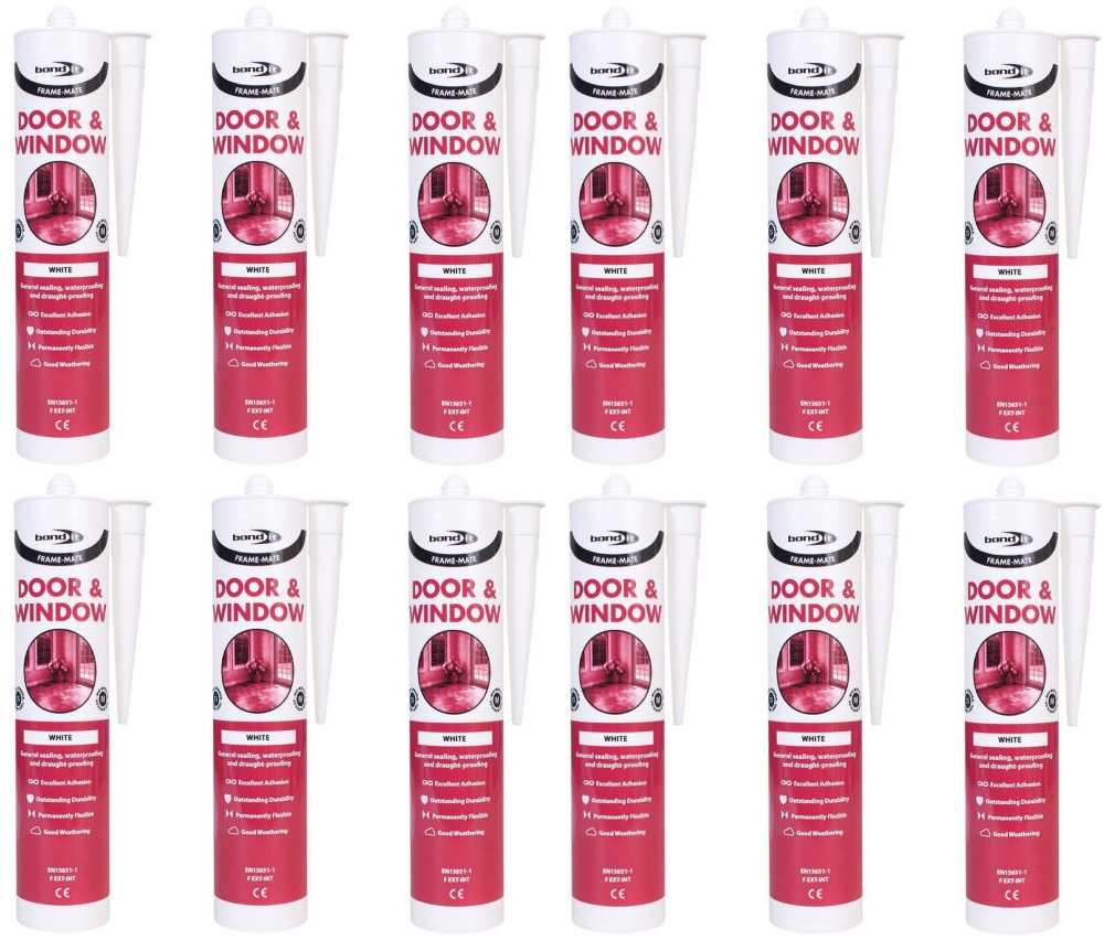 Bond it Frame Mate Door & Window Sealant White EU3 310ml x12
