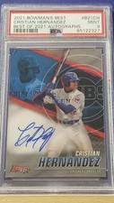 Cristian Hernandez - 2021 Bowman's Best Best of 2021 Autograph  PSA 9