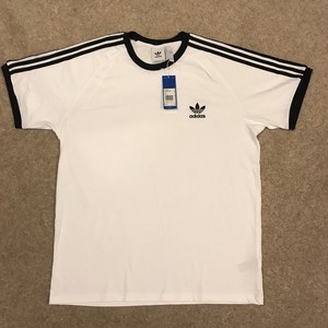 adidas 3 stripes tee white