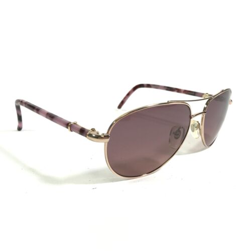 Robert Marc Sunglasses 764-329 Gold Pink Tortoise Round w/ Pink Purple Lenses - Picture 2 of 10
