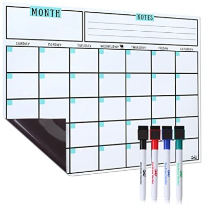 Magnetic Dry Erase Calendar - Refrigerator Dry Erase Fridge Calendar for  Wall... | eBay