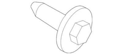 Genuine Ford Mustang, C-Max 2010-2024 Hinge Bolt & Washer -M8 X 25-W711806-S442