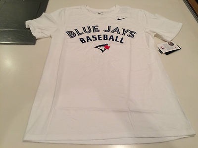 Toronto Blue Jays MLB Baseball Shirt Sleeves Practice T Shirt Men's White Small