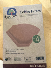 If You Care Unbleached Coffee Filters No. 4 100 Ct brand new - 2 boxes