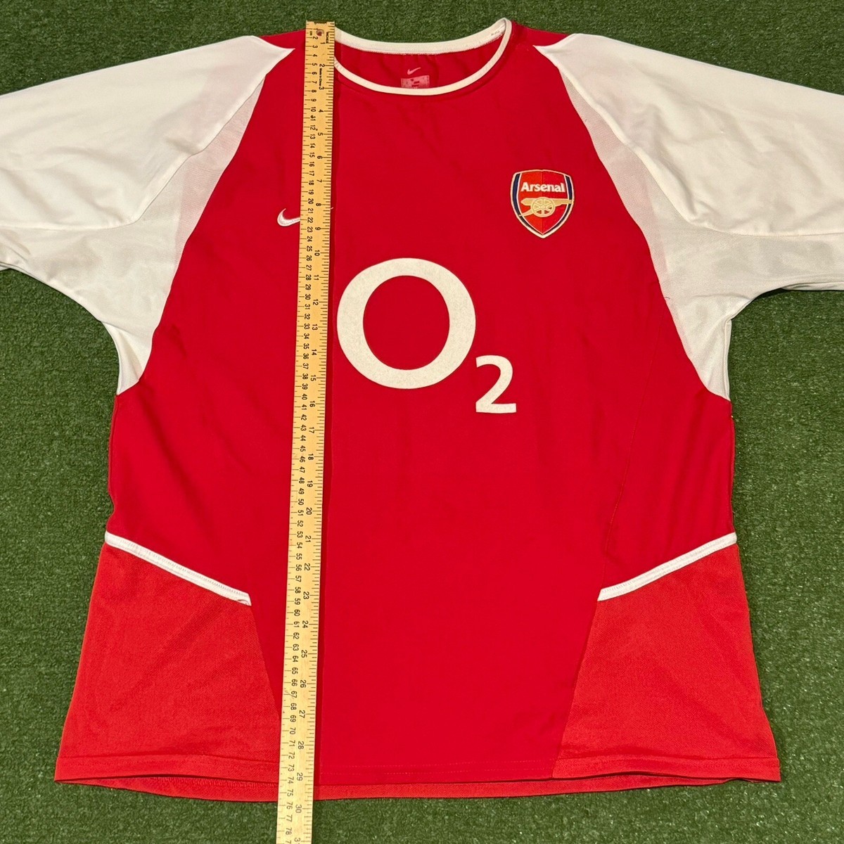 Arsenal 2002 - 2004 Home Jersey By Nike Adult XL Bergkamp Nameset