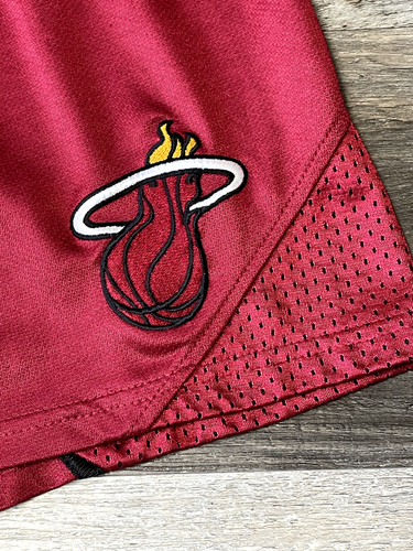 2013 Adidas NBA Miami Heat Basketball Shorts Red Size 2XL - Picture 3 of 7