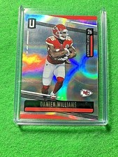 DAMIEN WILLIAMS PRIZM CARD JERSEY #26 CHIEFS SP #/150 2019 UNPARALLELED INFINITE