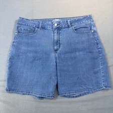 Vintage Lee Rider Shorts 18 Womens Mom Jean Shorts High Waist Size 18 Med