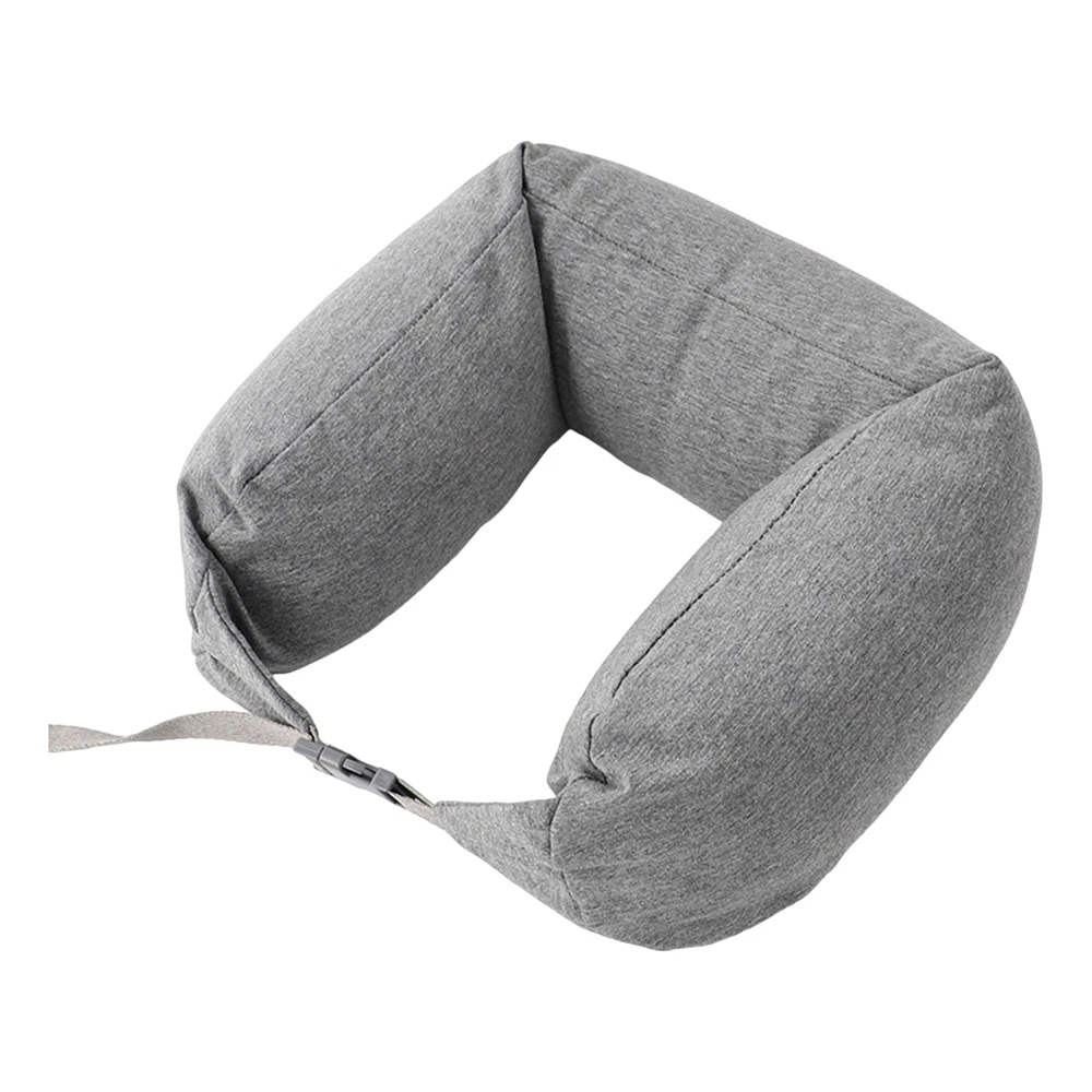 Travel Pillow Adjustable Drawstring Neck Super Soft Breathable with Hidden