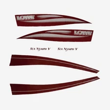Lowe Boat Decal 629971 | 165 / 175 Sea Nymph Burgundy White Set of 6