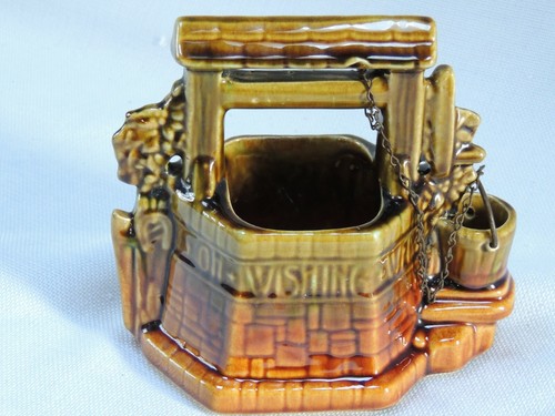 Succulent Planter McCoy Wishing Well Vintage Original Chain Made in USA MCM - Picture 2 of 12