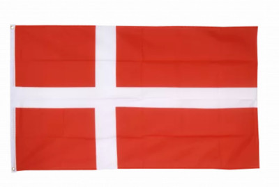 Dänemark Flagge 5 x 3 Fuß - 100 % Polyester mit Ösen - Dänisches Europa