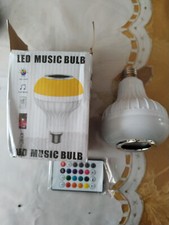 E27 RGB LED Wireless Bluetooth Bulb Light Speaker 12W Music Play Lamp Party Home