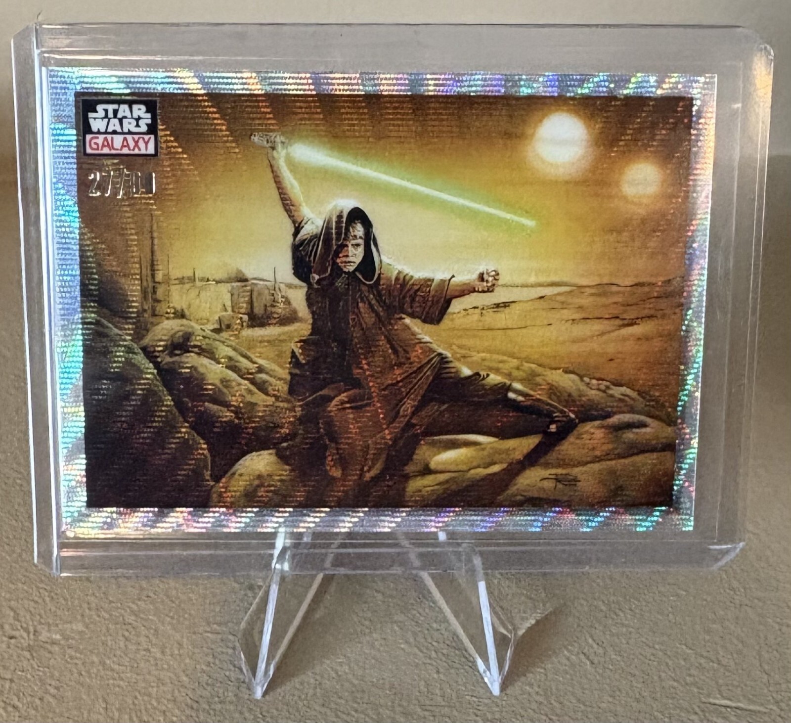 2023 Topps Star Wars Chrome Galaxy Wave 27/99- #52 A Young Jedi's Stance