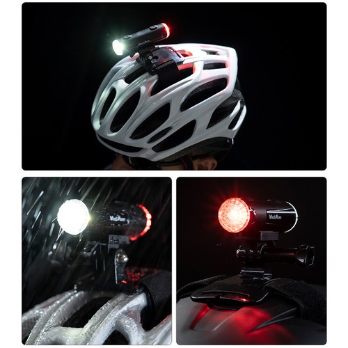 Bike Helmet Light Rechargeable Bicycle Helmet Light Safety Cycling