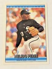 1991 Leaf Donruss 1992 MLB Baseball Card #509 Melido Perez Chicago White Sox