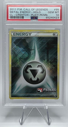 2011 POKEMON CALL OF LEGENDS #95 METAL ENERGY-HOLO CROSSHATCH PLAY! PSA 10